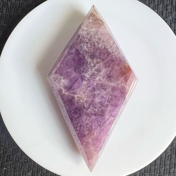 Amethyst Crazy Lace Crystal Diamond / Rhombus - Picture 5 of 10